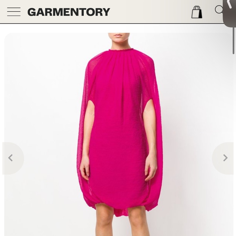 HELMUT LANG CHIFFON BALLOON DRESS